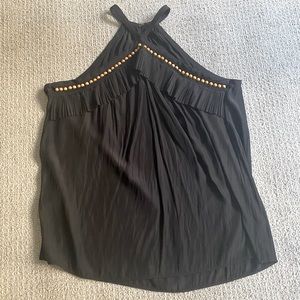 Ramy Brook Silky Beaded Halter Top